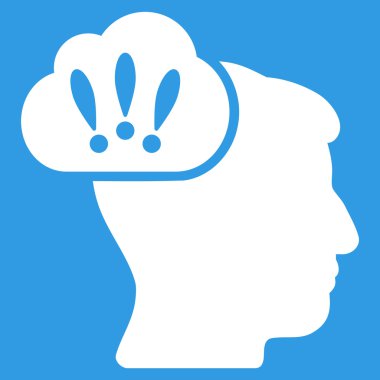 Sorun beyin fırtınası düz simgesi