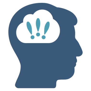 Sorun beyin fırtınası düz simgesi