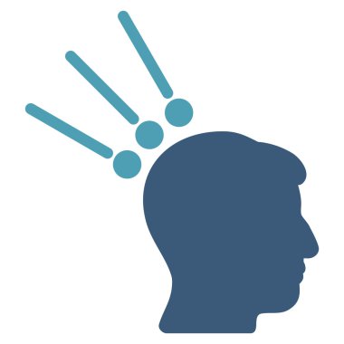 Kafa konektörleri düz simgesi Test