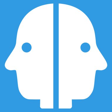 Çift yüzlü düz simgesi