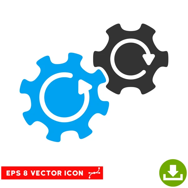 Engranajes de rotación Vector Eps icono — Vector de stock
