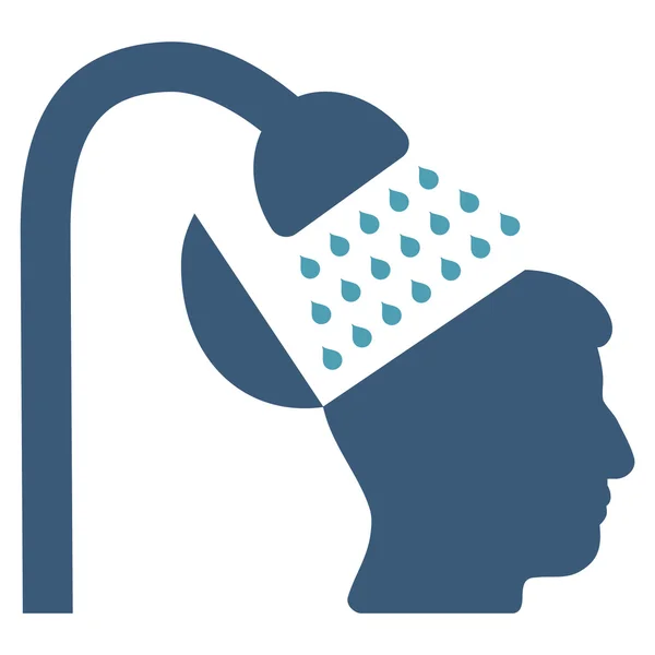 Open Mind Shower Flat Icon — Stock Vector