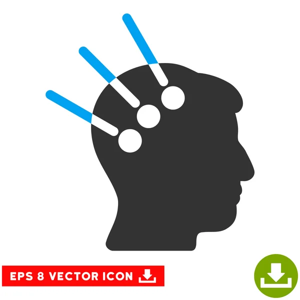 Neuronale Schnittstelle Vektor eps Symbol — Stockvektor