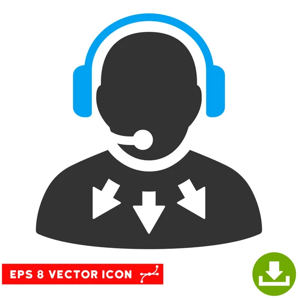 Ikona Eps vektorový operátor zprávy — Stockový vektor