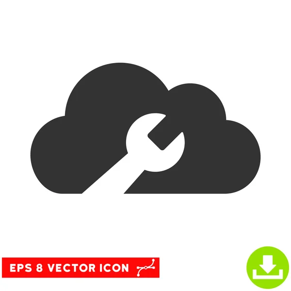 Векторный значок Eps с облачными ключами — стоковый вектор