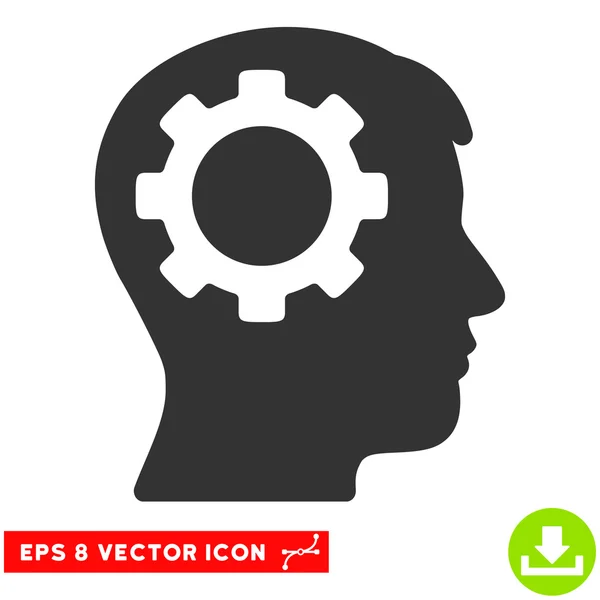 Intellekt Getriebe Vektor eps Symbol — Stockvektor