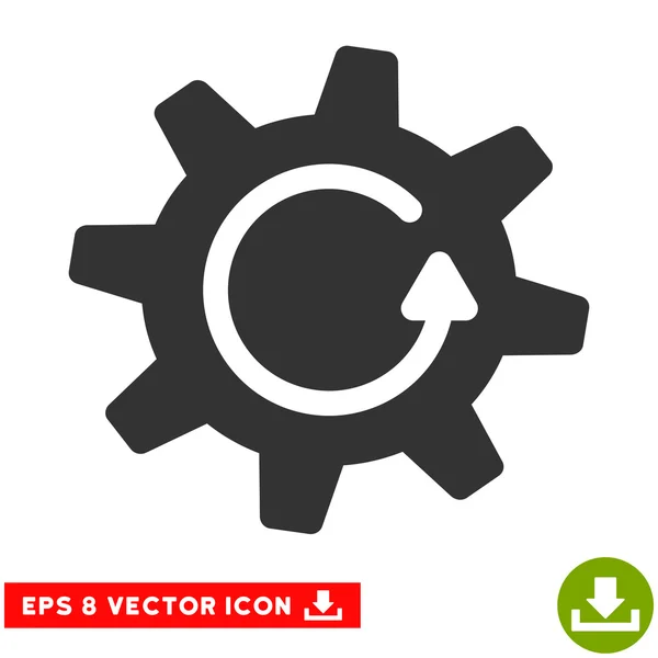 Cogwheel Rotação Direção Vector Eps Ícone — Vetor de Stock