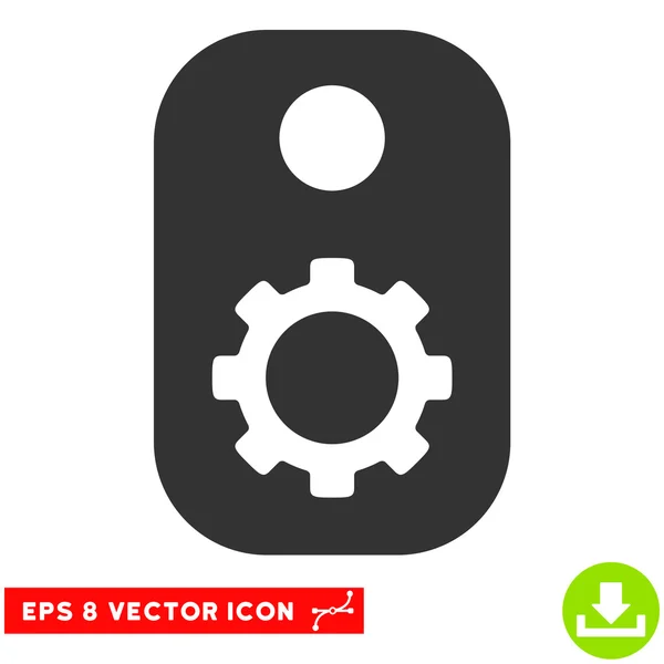 Vistuig Vector Eps labelpictogram — Stockvector