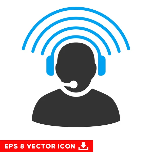 Operador Radio Signal Vector Eps Icon — Vector de stock