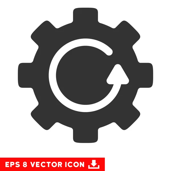 Vector de rotación de engranajes Eps icono — Archivo Imágenes Vectoriales