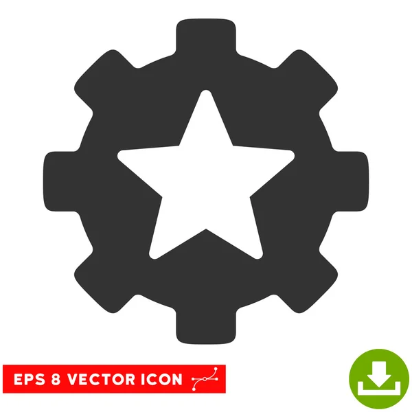 Star Favorites Options Gear Vector Eps Icon — Stock Vector