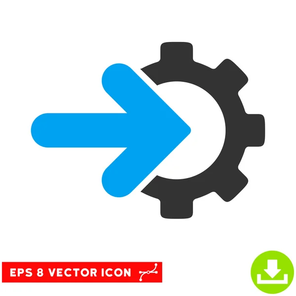 Getriebe Integration Vektor eps Symbol — Stockvektor