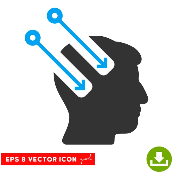 Neural Interface Vector Eps Icon — Stock Vector