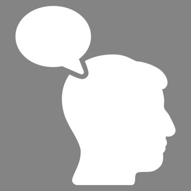 Kişi görüş düz simgesi