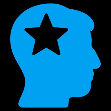 Yıldız kafa düz simgesi