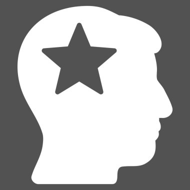 Yıldız kafa düz simgesi