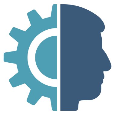 Android robot düz simgesi