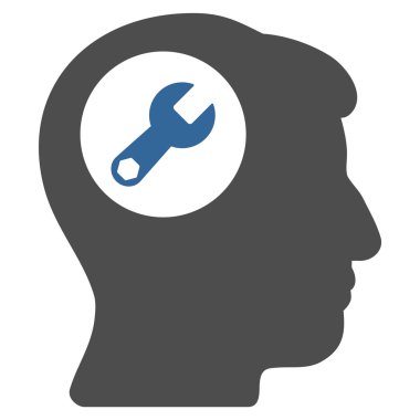 Baş anahtar düz simgesine