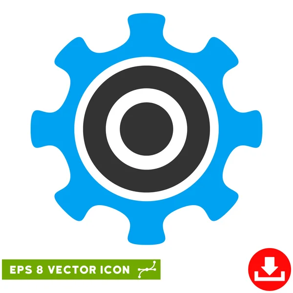 Cogwheel Vector Eps Ícone — Vetor de Stock