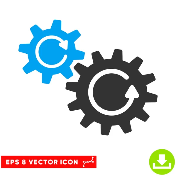 Cogs Rotación Vector Eps icono — Vector de stock
