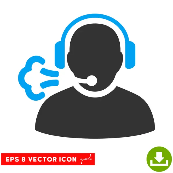 Discurso del operador Vector Eps Icono — Archivo Imágenes Vectoriales