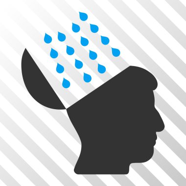 Beyin duş vektör simgesi