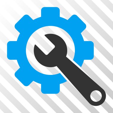 Dişli ve anahtar vektör simgesine