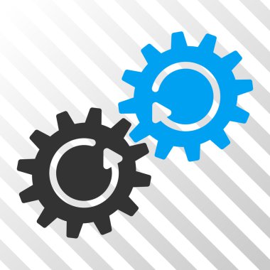 Dişli mekanizması döndürme vektör simgesi