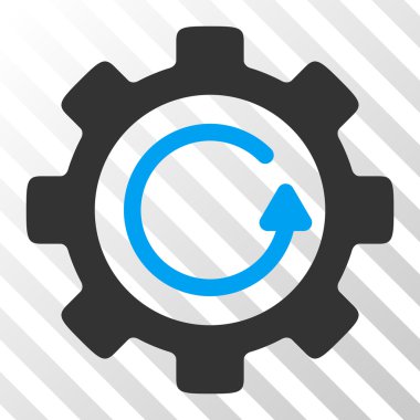 Dişli döndürme yönünü vektör simgesi