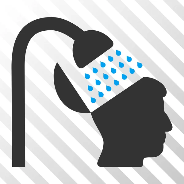 Open Mind Shower Vector Icon — Stock Vector