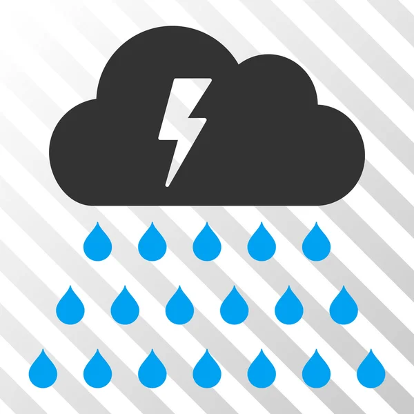 Thunderstorm Rain Cloud Vector Icon