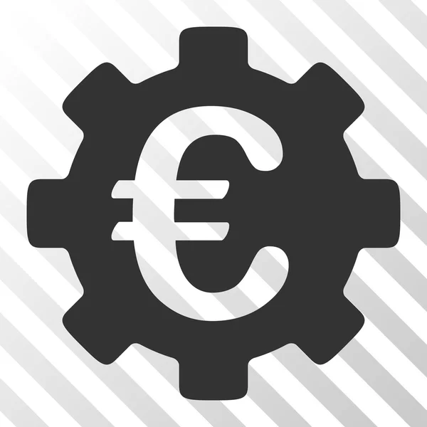 Euro Development Gear Vector Icono — Archivo Imágenes Vectoriales