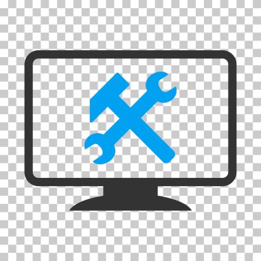 Masaüstü ayarları vektör simgesi