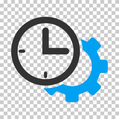 Zaman kurulum dişli vektör simgesi