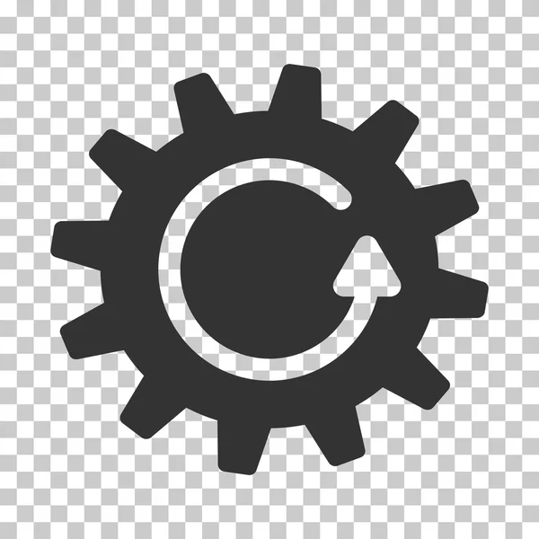 Cogwheel Rotación Vector Icono — Vector de stock