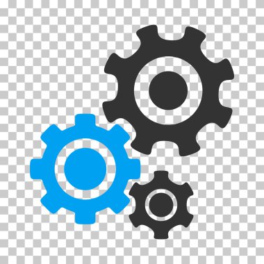 Dişli mekanizması vektör simgesi