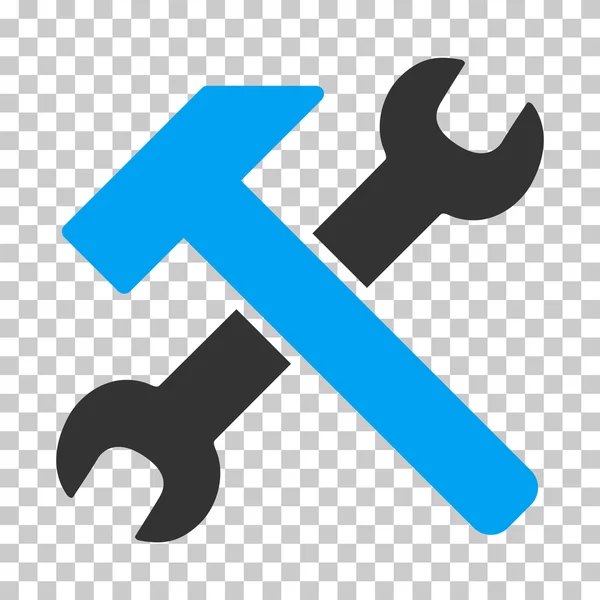 Hammer And Wrench Vector Icon — Stock Vector