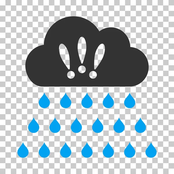 Thunderstorm Rain Cloud Vector Icon