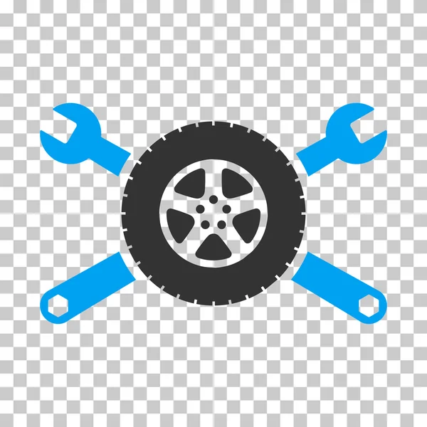 Clés de service pour pneus Icône vectorielle — Image vectorielle