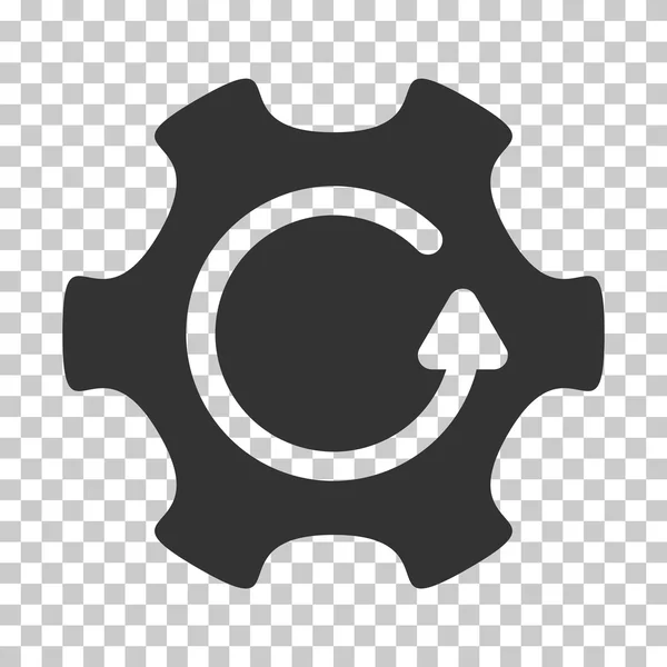 Rotate Gear Vector Ícone — Vetor de Stock