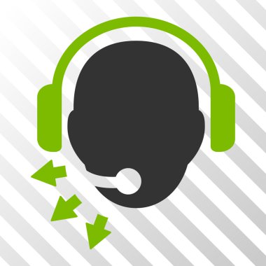 Operatör ileti vektör simgesi