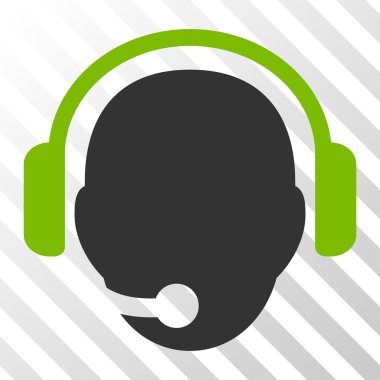 Operatör kafa vektör simgesi