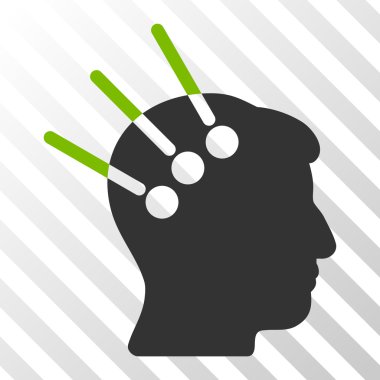 Sinirsel arayüz vektör simgesi