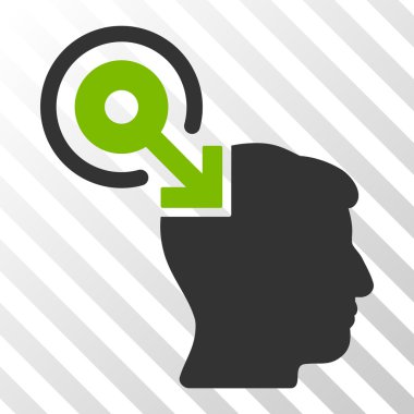 Beyin arabirimi eklenti vektör simgesi