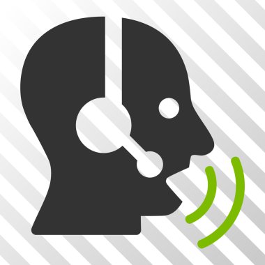 Vektör simge işleç konuşma ses dalgaları