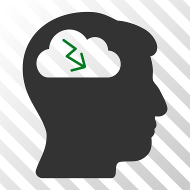 Beyin fırtınası vektör simgesi