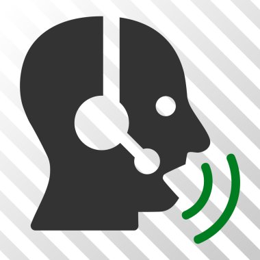 Vektör simge işleç konuşma ses dalgaları