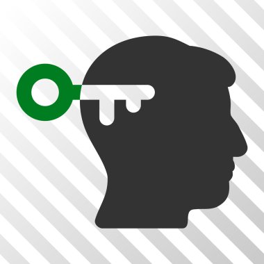 Zihin anahtar vektör simgesi