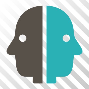 Çift yüzlü vektör simgesi