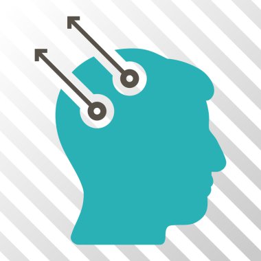 Sinirsel arayüz fişler vektör simgesi